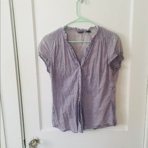 Airy purple blouse with pattern